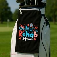 Rehab Squad Pt Rehab Physiotherapist ValentineS Day Golf Towel thumb 2