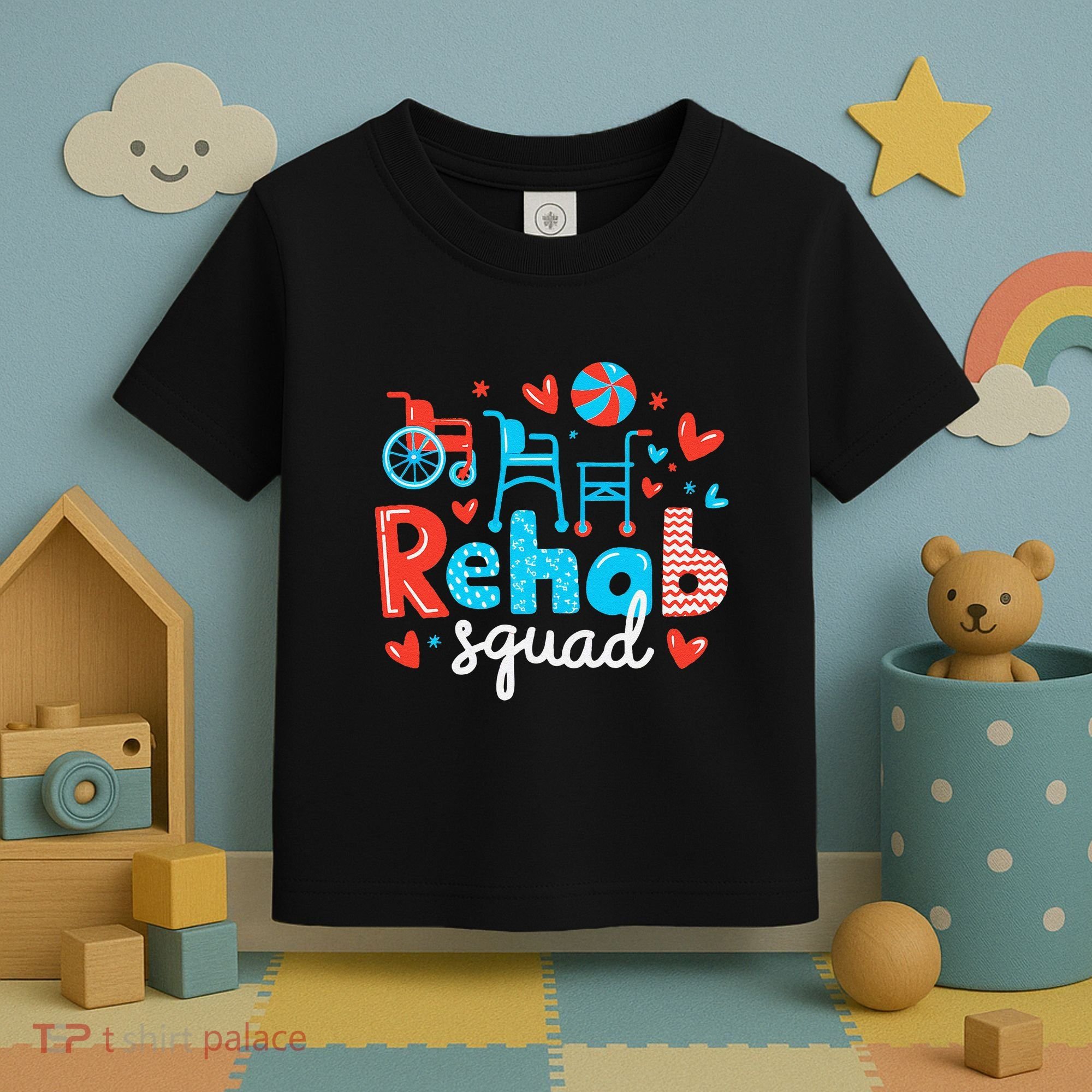 Rehab Squad Pt Rehab Physiotherapist ValentineS Day Toddler T-Shirt