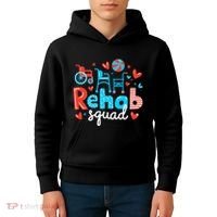 Rehab Squad Pt Rehab Physiotherapist ValentineS Day Kids Hoodie thumb 4