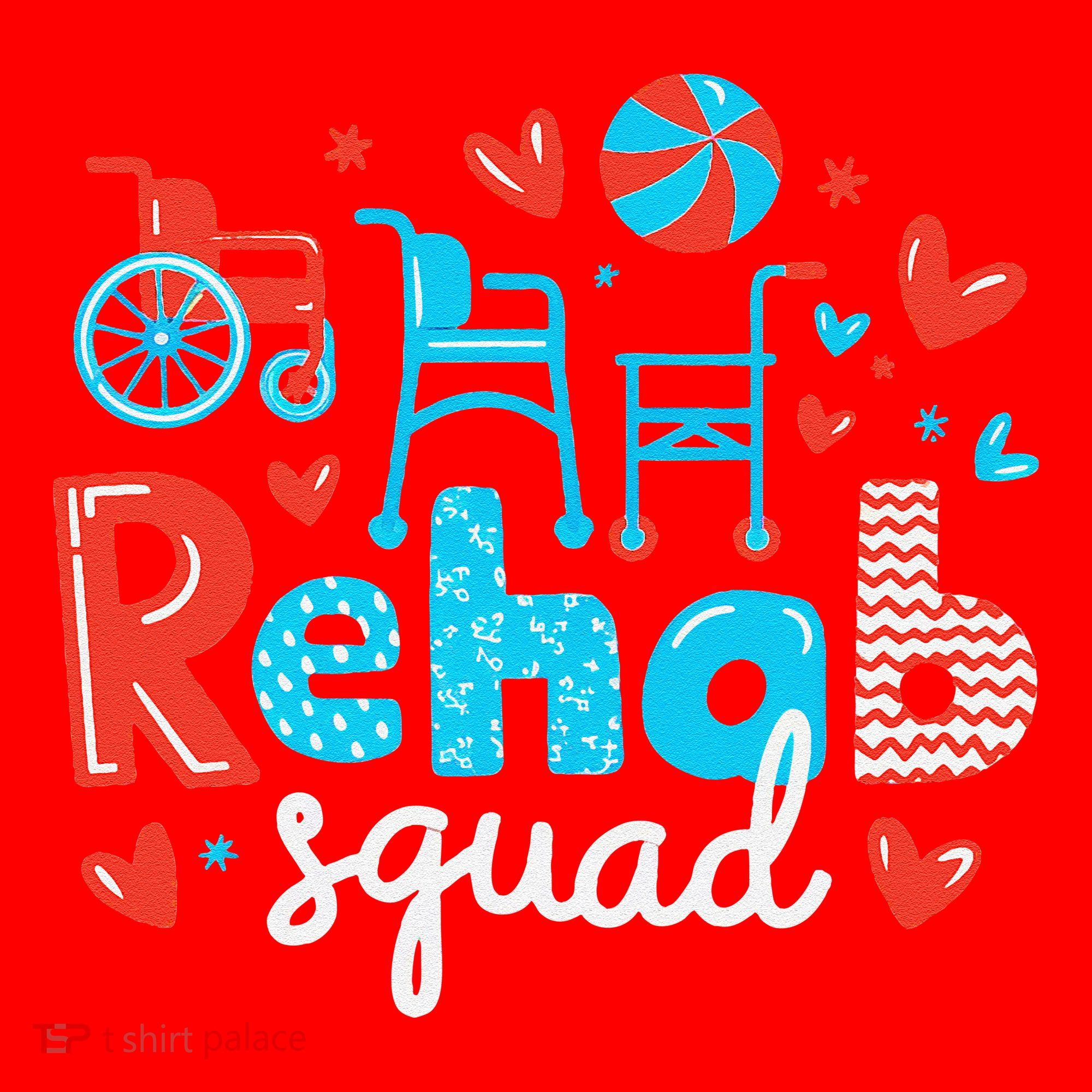 Rehab Squad Pt Rehab Physiotherapist ValentineS Day Santa Hat