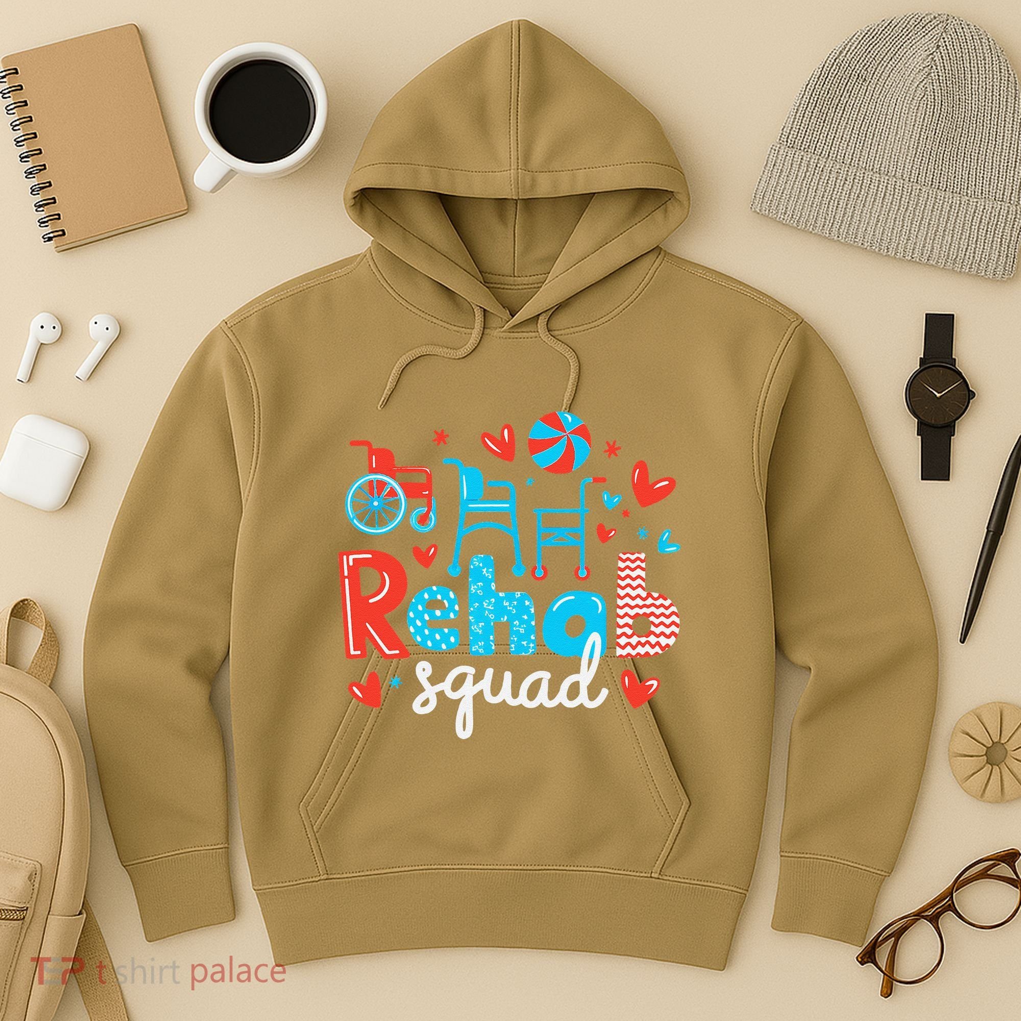 Rehab Squad Pt Rehab Physiotherapist ValentineS Day Hoodie