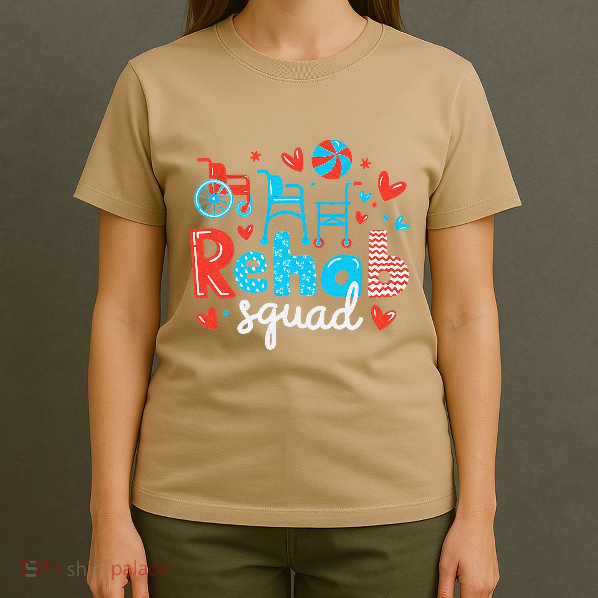 Rehab Squad Pt Rehab Physiotherapist ValentineS Day T-Shirt