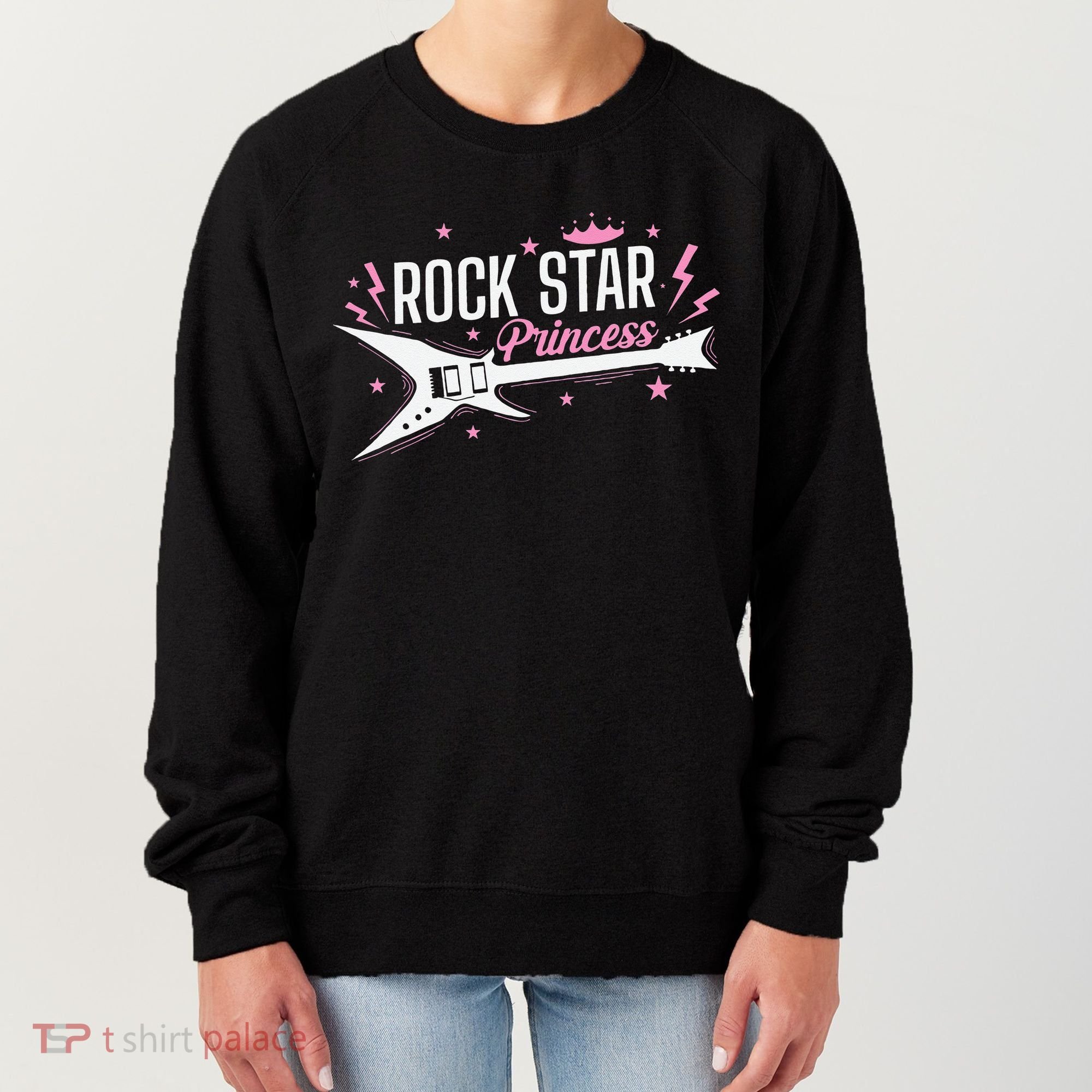Rock Star Princess Guitar Music Women's Sweatshirt