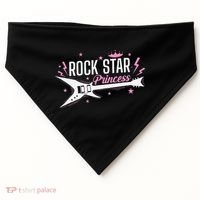 Rock Star Princess Guitar Music USA-Made Doggie Bandana thumb 0