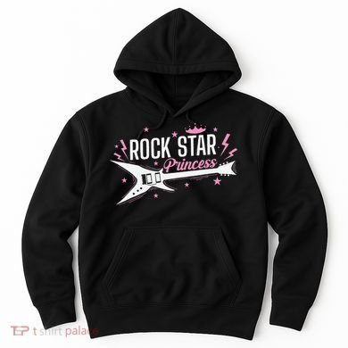Rock Star Princess Guitar Music Hoodie
