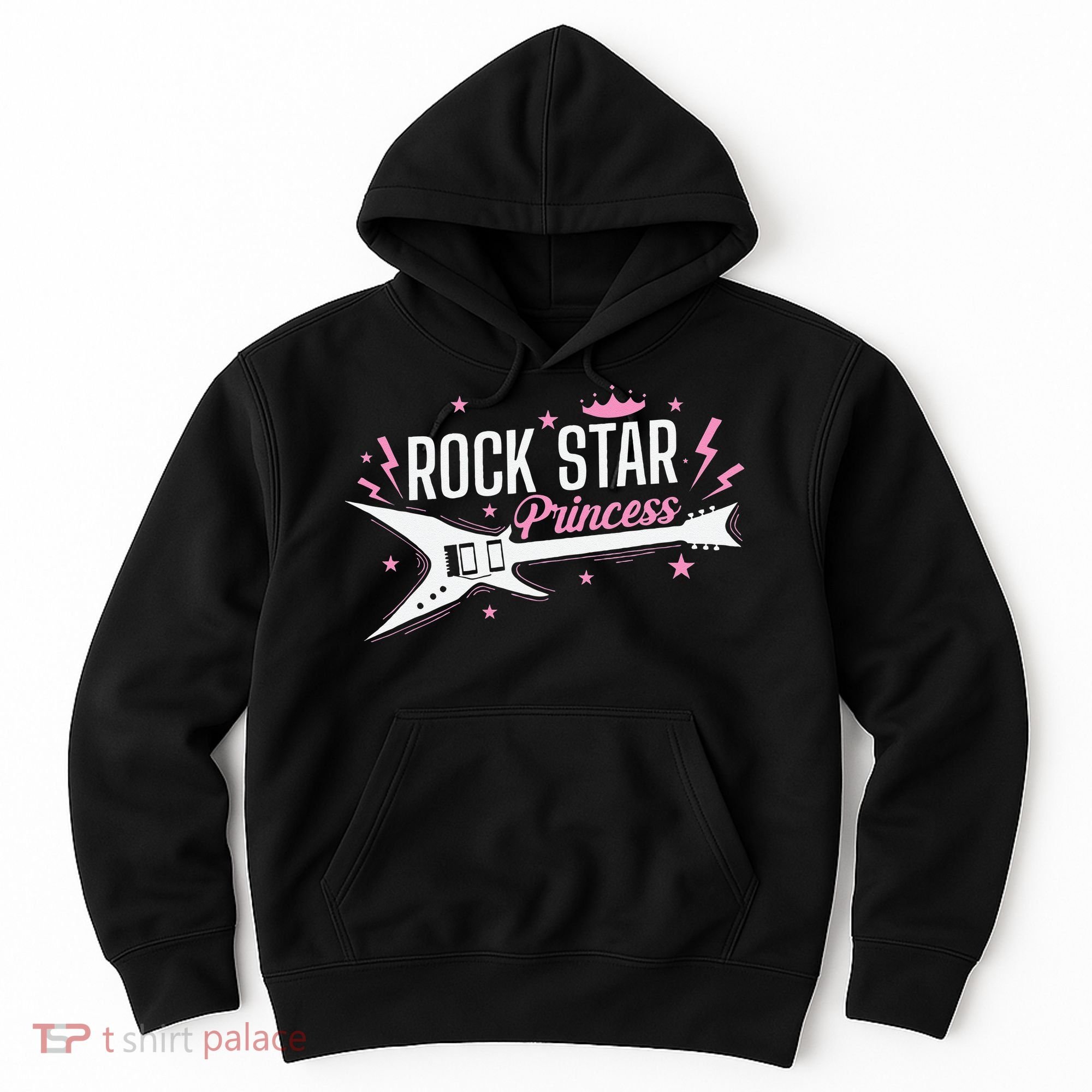 Rock Star Princess Guitar Music Hoodie