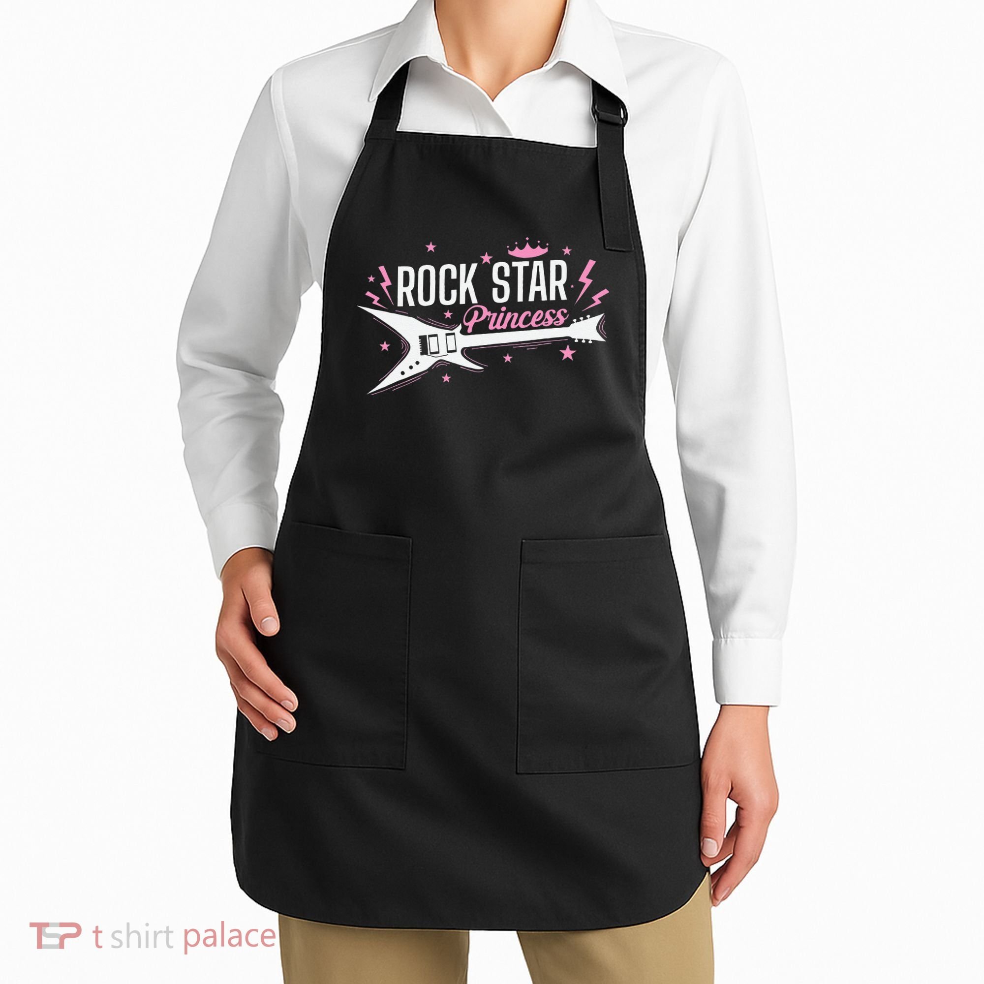 Rock Star Princess Guitar Music Apron