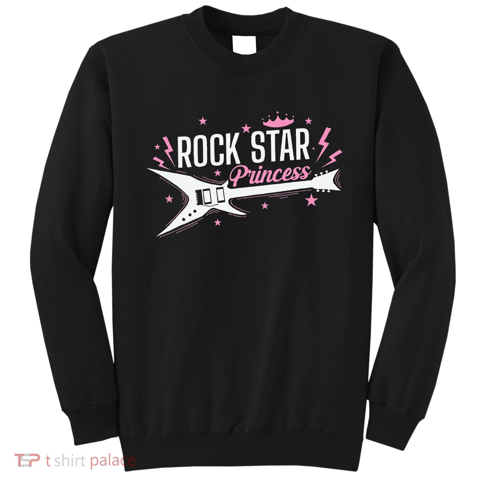 Rock Star Princess Guitar Music Sweatshirt
