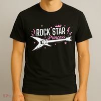 Rock Star Princess Guitar Music T-Shirt thumb 3