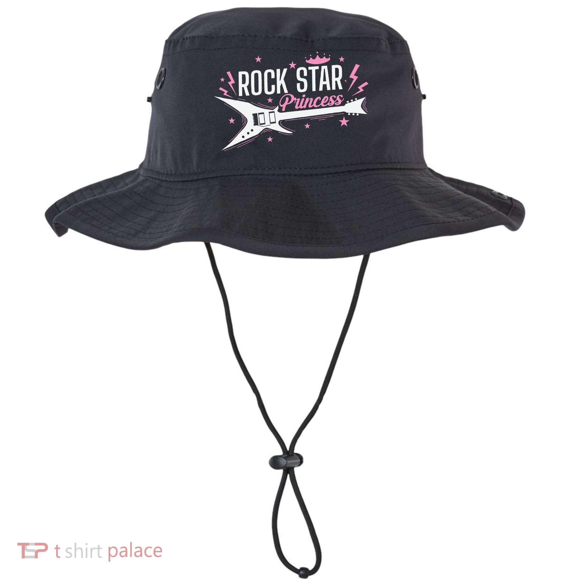 Rock Star Princess Guitar Music Bucket Hat