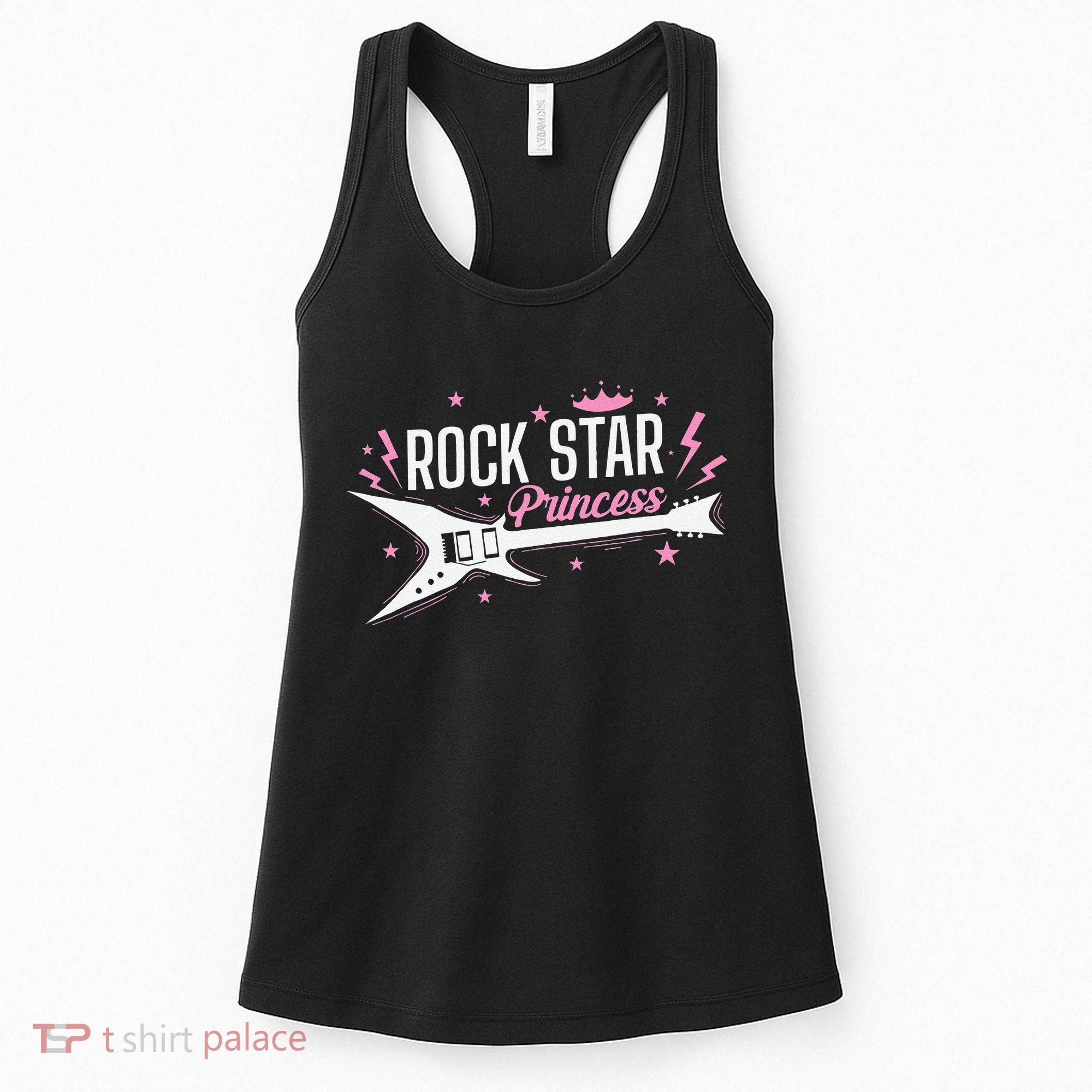 Rock Star Princess Guitar Music Women's Tank Top