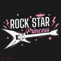 Rock Star Princess Guitar Music Baby Bodysuit thumb 2