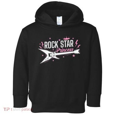 Rock Star Princess Guitar Music Toddler Hoodie