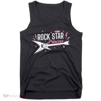 Rock Star Princess Guitar Music Tank Top