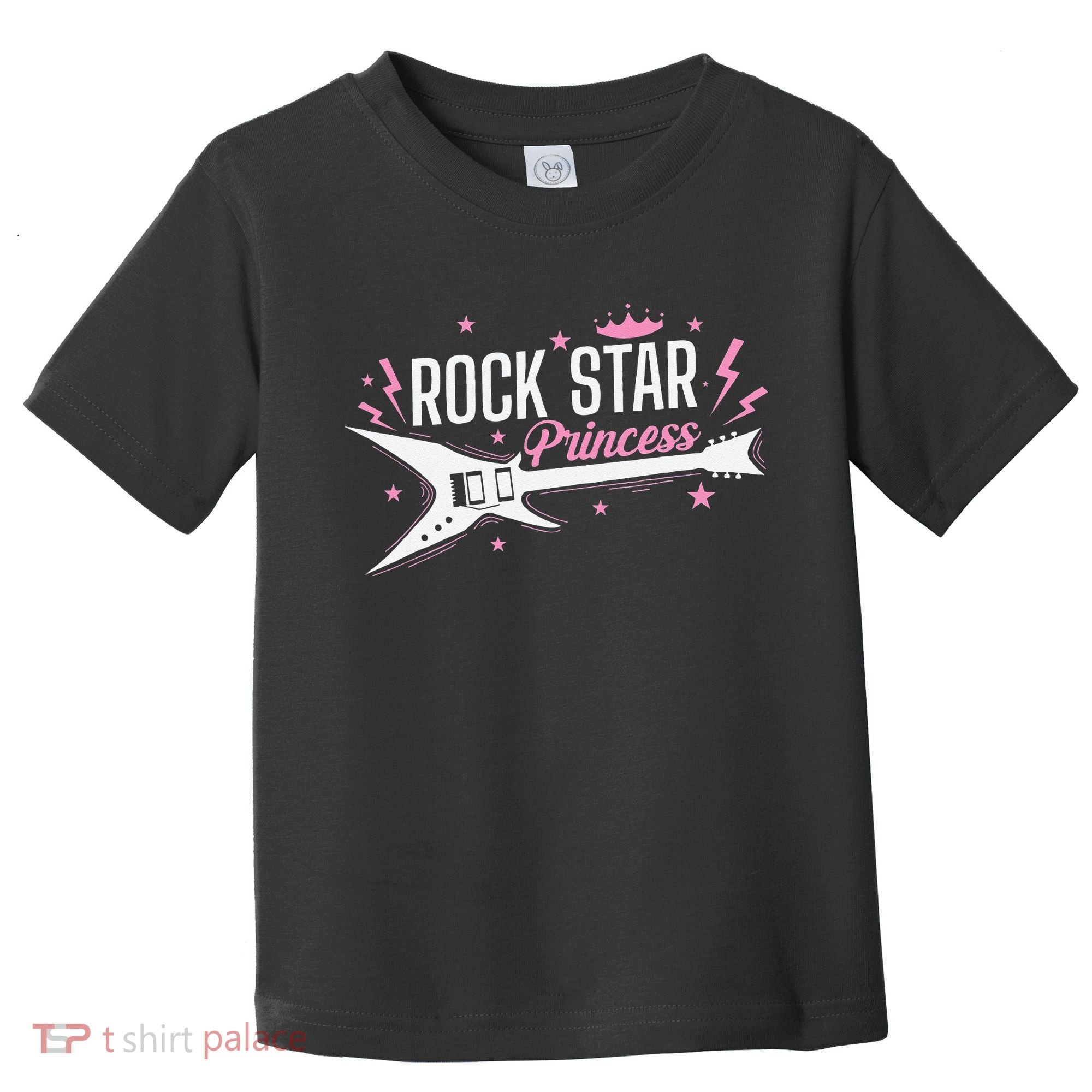 Rock Star Princess Guitar Music Toddler T-Shirt