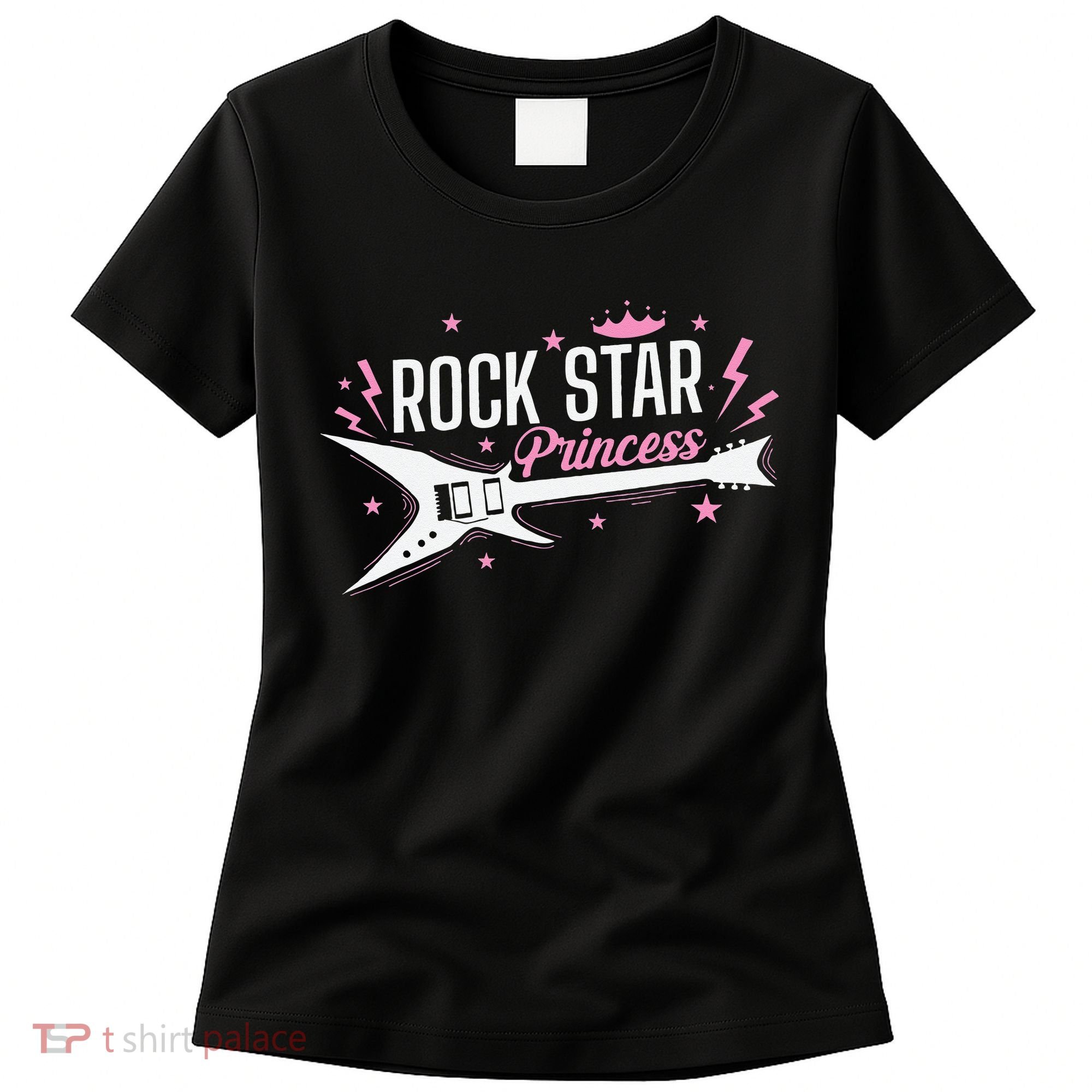 Rock Star Princess Guitar Music Women's T-Shirt