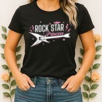 Rock Star Princess Guitar Music Women's T-Shirt thumb 2