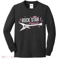 Rock Star Princess Guitar Music Kids Long Sleeve Shirt thumb 0
