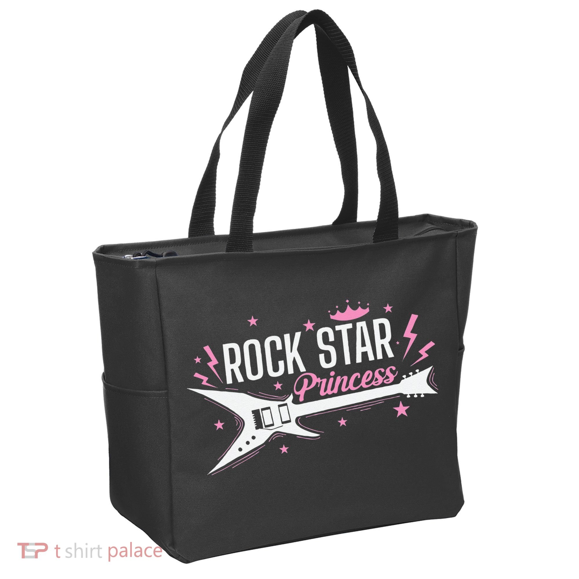 Rock Star Princess Guitar Music Tote Bag