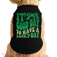 Retro St Patricks Day Irish Its A Good Day To Have A Lucky Day Doggie Tank thumb 0