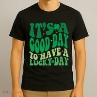 Retro St Patricks Day Irish Its A Good Day To Have A Lucky Day T-Shirt thumb 3