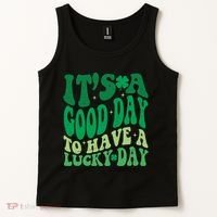 Retro St Patricks Day Irish Its A Good Day To Have A Lucky Day Tank Top thumb 2