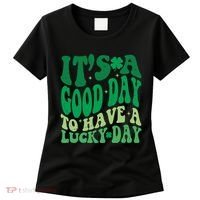 Retro St Patricks Day Irish Its A Good Day To Have A Lucky Day Women's T-Shirt thumb 0