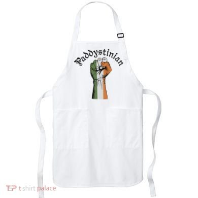Retro Strong Paddystinian Irish Palestine Flag Apron