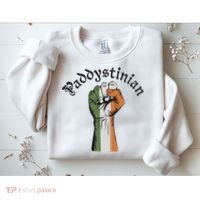 Retro Strong Paddystinian Irish Palestine Flag Sweatshirt thumb 2