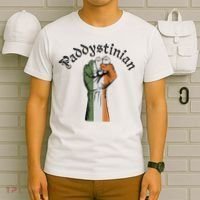 Retro Strong Paddystinian Irish Palestine Flag T-Shirt thumb 6