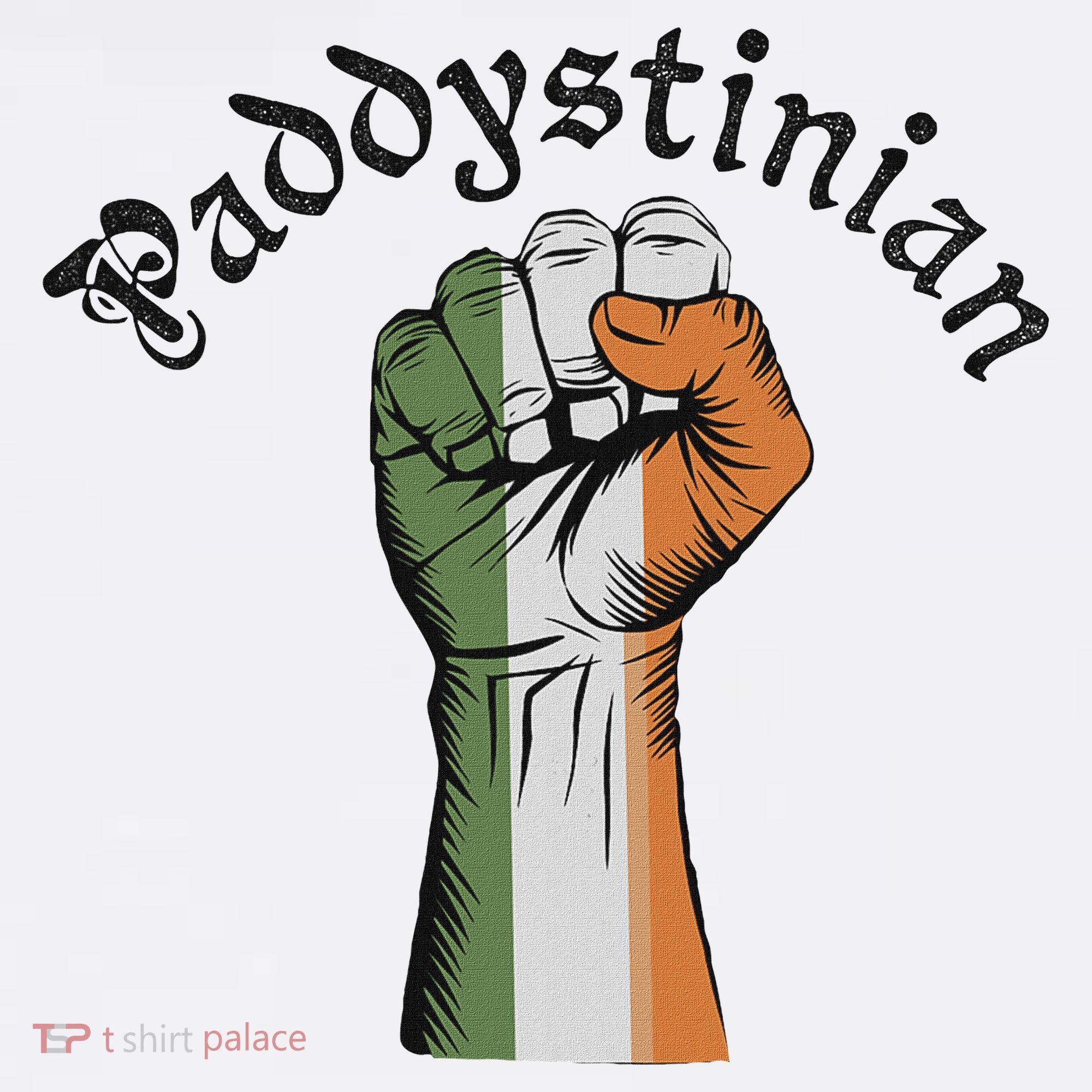 Retro Strong Paddystinian Irish Palestine Flag Women's Tank Top