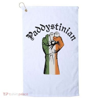 Retro Strong Paddystinian Irish Palestine Flag Golf Towel