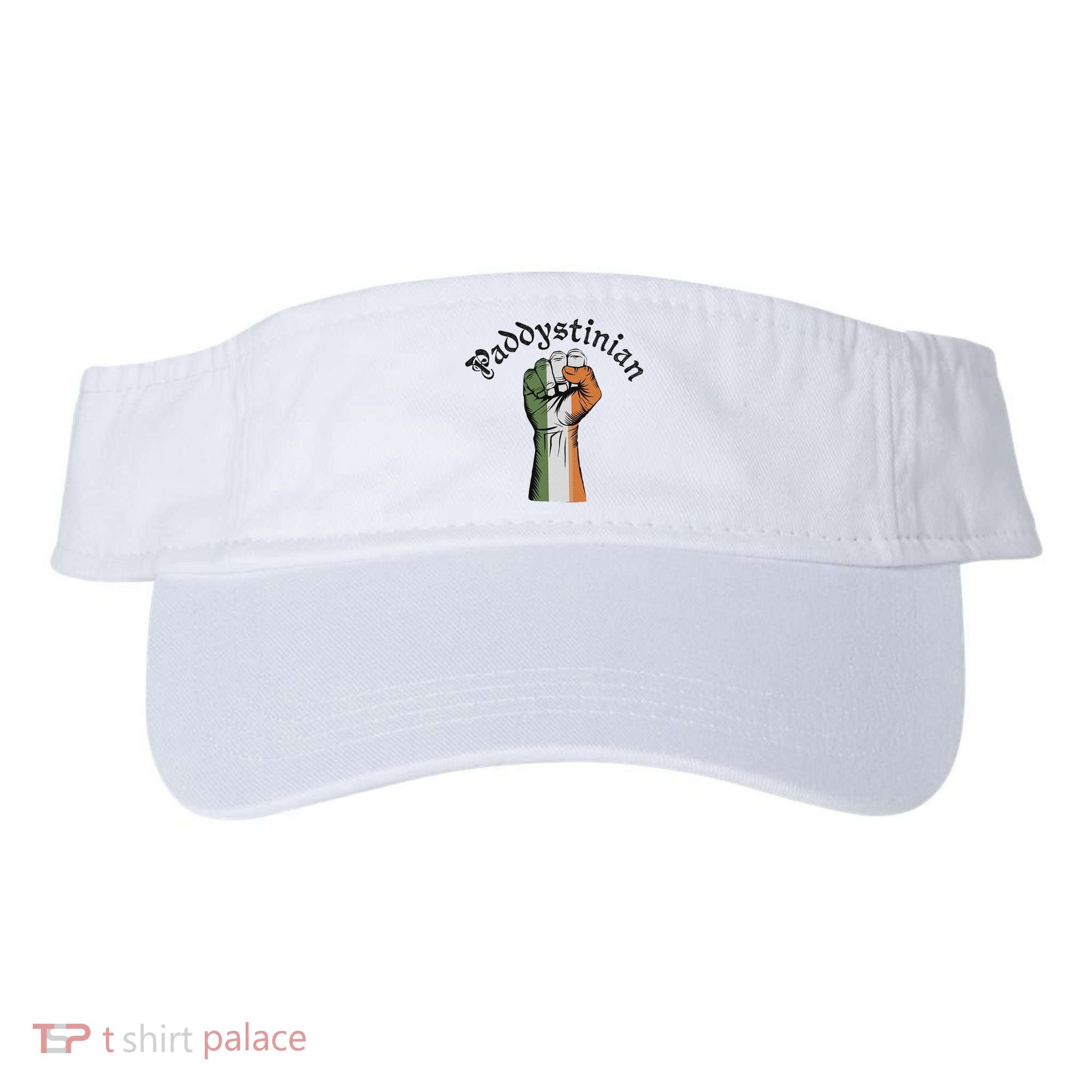 Retro Strong Paddystinian Irish Palestine Flag Visor