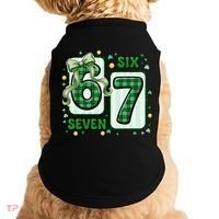 Retro St Patrick's Lucky 67 Six Seven 6-7 Meme Doggie Tank thumb 0