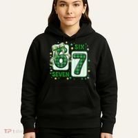 Retro St Patrick's Lucky 67 Six Seven 6-7 Meme Hoodie thumb 5