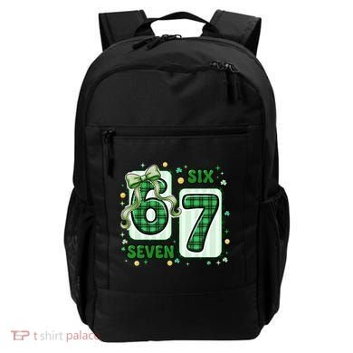 Retro St Patrick's Lucky 67 Six Seven 6-7 Meme Backpack