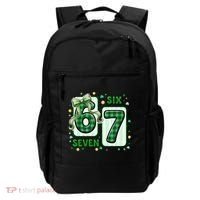 Retro St Patrick's Lucky 67 Six Seven 6-7 Meme Backpack thumb 0