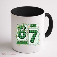 Retro St Patrick's Lucky 67 Six Seven 6-7 Meme Coffee Mug thumb 1