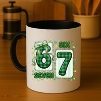 Retro St Patrick's Lucky 67 Six Seven 6-7 Meme Coffee Mug thumb 4