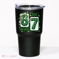 Retro St Patrick's Lucky 67 Six Seven 6-7 Meme Tumbler thumb 0