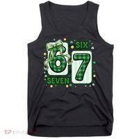 Retro St Patrick's Lucky 67 Six Seven 6-7 Meme Tank Top thumb 0