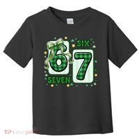 Retro St Patrick's Lucky 67 Six Seven 6-7 Meme Toddler T-Shirt thumb 0