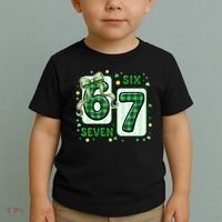 Retro St Patrick's Lucky 67 Six Seven 6-7 Meme Toddler T-Shirt thumb 2