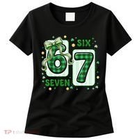 Retro St Patrick's Lucky 67 Six Seven 6-7 Meme Women's T-Shirt thumb 0