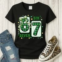 Retro St Patrick's Lucky 67 Six Seven 6-7 Meme Women's T-Shirt thumb 3