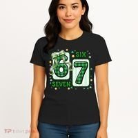 Retro St Patrick's Lucky 67 Six Seven 6-7 Meme Women's T-Shirt thumb 4
