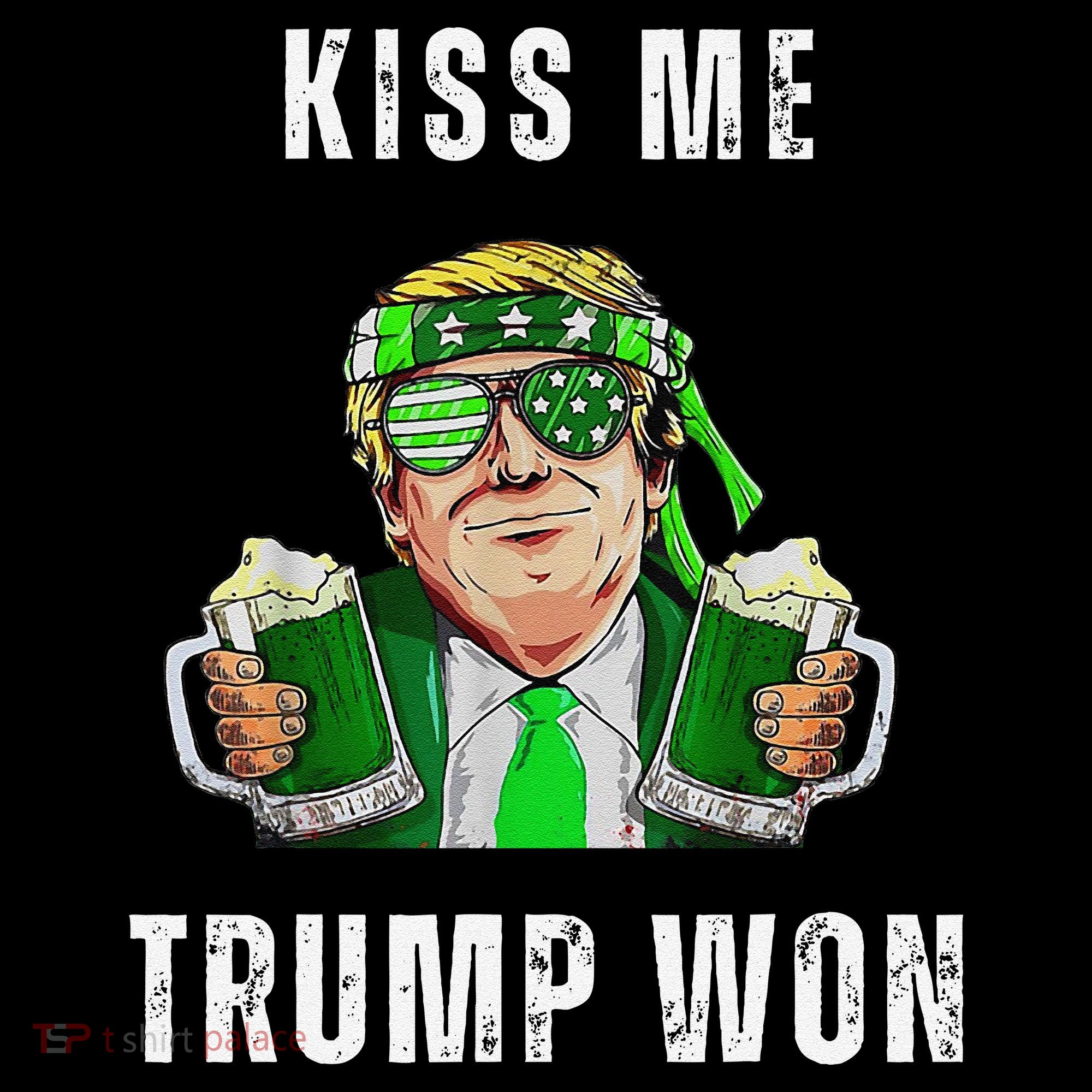 Republican St Patricks Day Kiss Me Trump Won For Coffee Mug