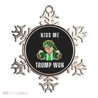 Republican St Patricks Day Kiss Me Trump Won For Ornament thumb 0