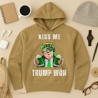 Republican St Patricks Day Kiss Me Trump Won For Hoodie thumb 3