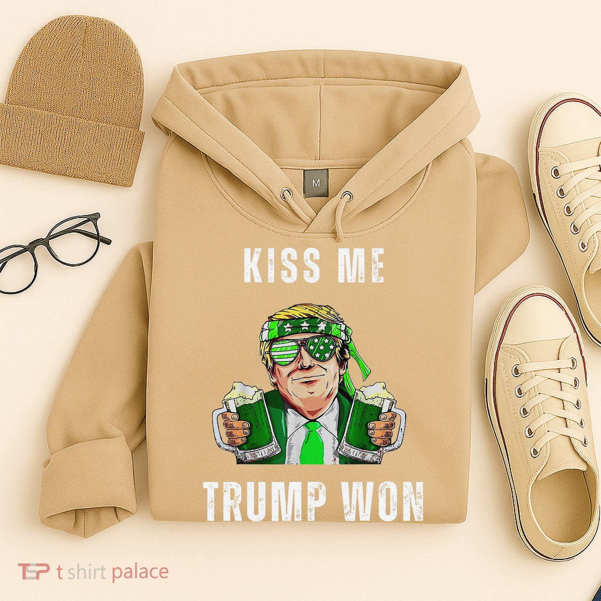 Republican St Patricks Day Kiss Me Trump Won For Hoodie